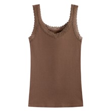 羅紋蕾絲背心-女