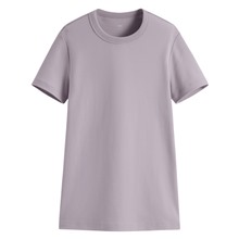 純棉厚實圓領T恤-女