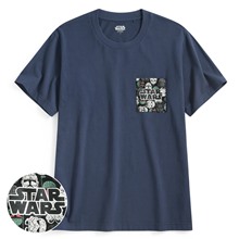 STAR WARS系列口袋印花T恤-03-男