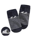 史努比系列條紋踝襪-女