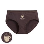 棉質印花中腰內褲-01-女