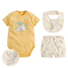 迪士尼系列純棉羅紋套裝組(3入)-Baby