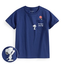 史努比系列口袋印花T恤-33-童