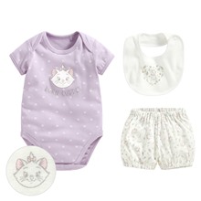 迪士尼系列純棉羅紋套裝組(3入)-Baby