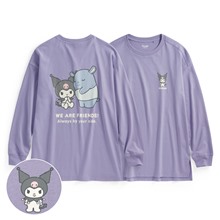 三麗鷗寬長版長袖印花T恤-04-女