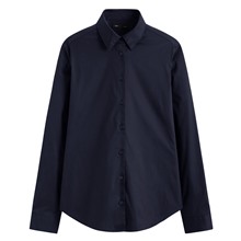 商務彈性長袖襯衫-女