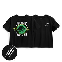 Jurassic World寬版印花T恤-07-童