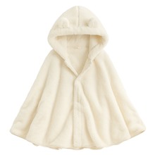 長刷毛造型斗篷-女