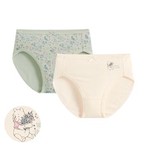 迪士尼系列棉質中腰內褲(2入)-女