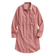 燈芯絨襯衫式洋裝-女