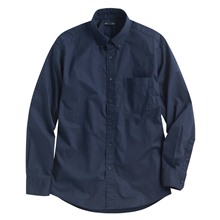 柔棉長袖襯衫-男