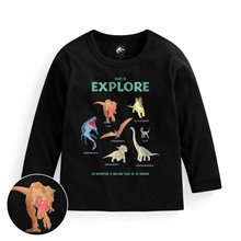 Jurassic World長袖印花T恤-01-童