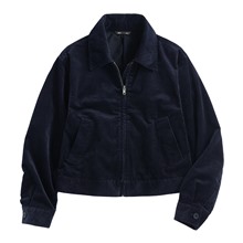 燈芯絨短版外套-女