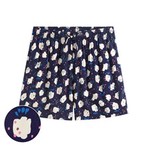 嫘縈圖騰花卉印花短褲-女