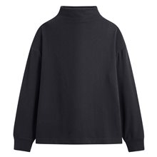 柔軟磨毛寬鬆高領上衣-女