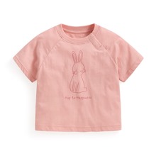 竹節棉寬鬆動物印花T恤-Baby