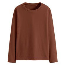 Fleece彈性細刷毛寬版上衣-女