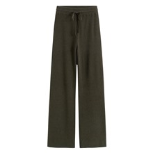 針織羅紋長褲-女