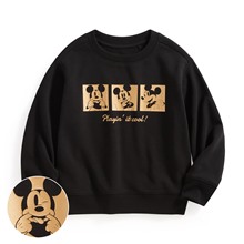 迪士尼系列毛圈印花圓領衫-02-童