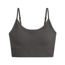 無縫Bra短版細肩帶背心-女