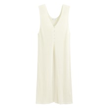 鏤空針織長版背心-女