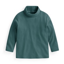 磨毛柔棉高領長袖T恤-童