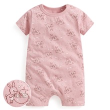 純棉碎花兔兔印花連身衣-Baby