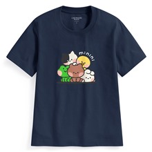 LINE FRIENDS minini厚版印花T恤-02-女