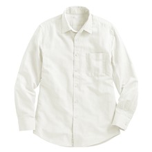 棉麻長袖襯衫-男