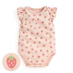 純棉荷葉袖印花包臀衣-Baby