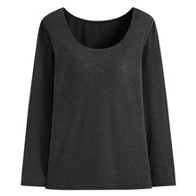 heatup U領Bra八分袖上衣-女