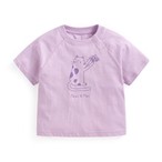 竹節棉寬鬆動物印花T恤-Baby