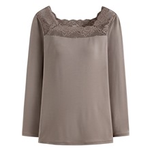 heatup蕾絲領Bra八分袖上衣-女