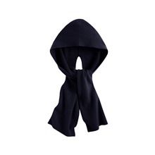 粗針織連帽披肩-女