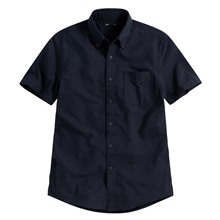 牛津短袖襯衫-男