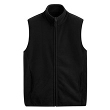 Fleece立領背心-男