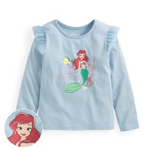 迪士尼系列網紗長袖印花T恤-09-童