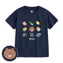 LINE FRIENDS印花T恤-05-童