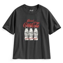 可口可樂寬版印花T恤-16-女