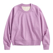 毛圈寬版休閒圓領衫-女