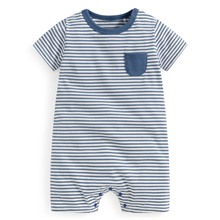 純棉口袋條紋連身衣-Baby