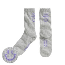 S.W.SMILEY®文字中筒襪-女