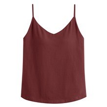 Bra V領細肩帶背心-女