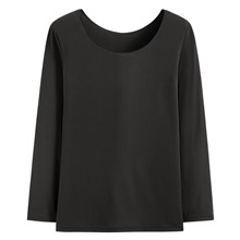 heatup U領八分袖上衣-女