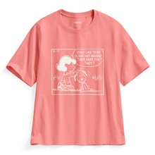 史努比系列寬版印花T恤-21-女