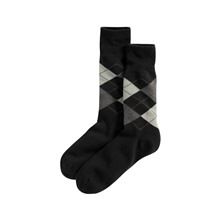 菱格紋長襪-男