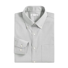 商務彈性修身長袖襯衫-男