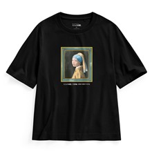 大人的圖鑑寬版印花T恤-12-女