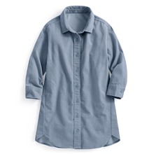 燈芯絨襯衫式洋裝-童