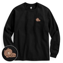 LINE FRIENDS長袖印花T恤-01-男